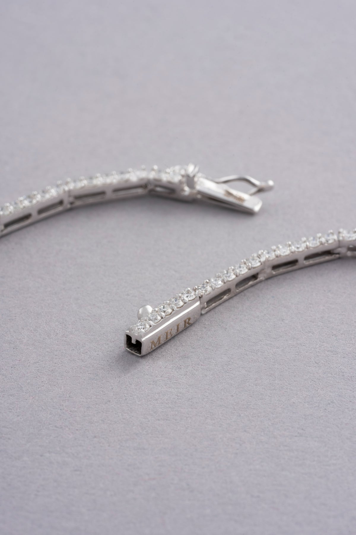 PRISM Drop Necklace, White Gold, Rose-cut Diamonds and Ceramic Enamel