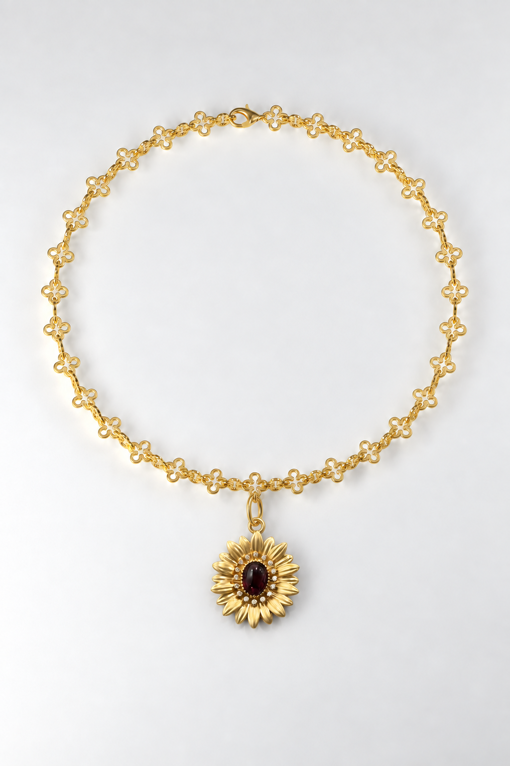 FLUTTER Clover Chain, Yellow Gold