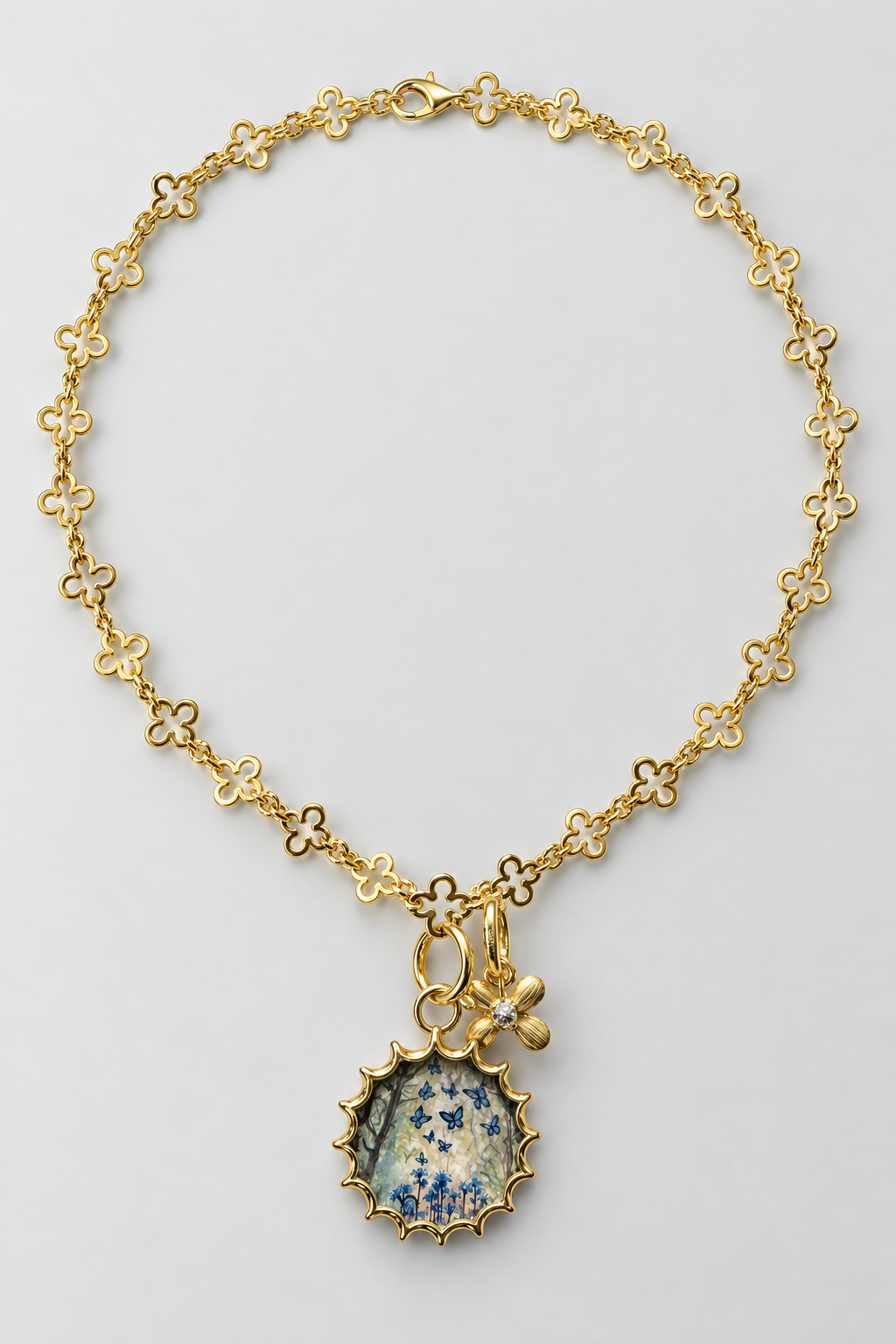 FLUTTER Clover Chain, Yellow Gold