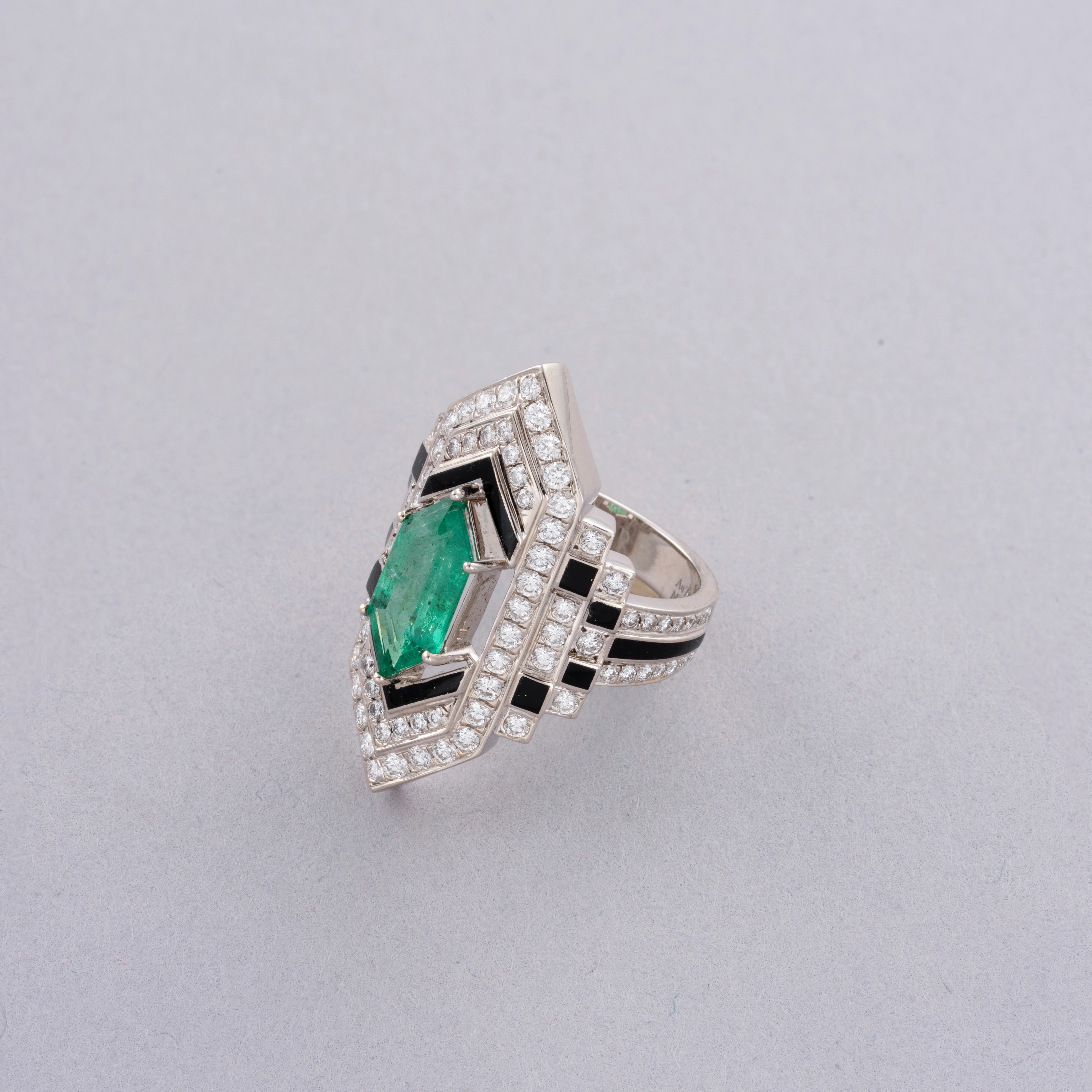 MEIR emerald earrings