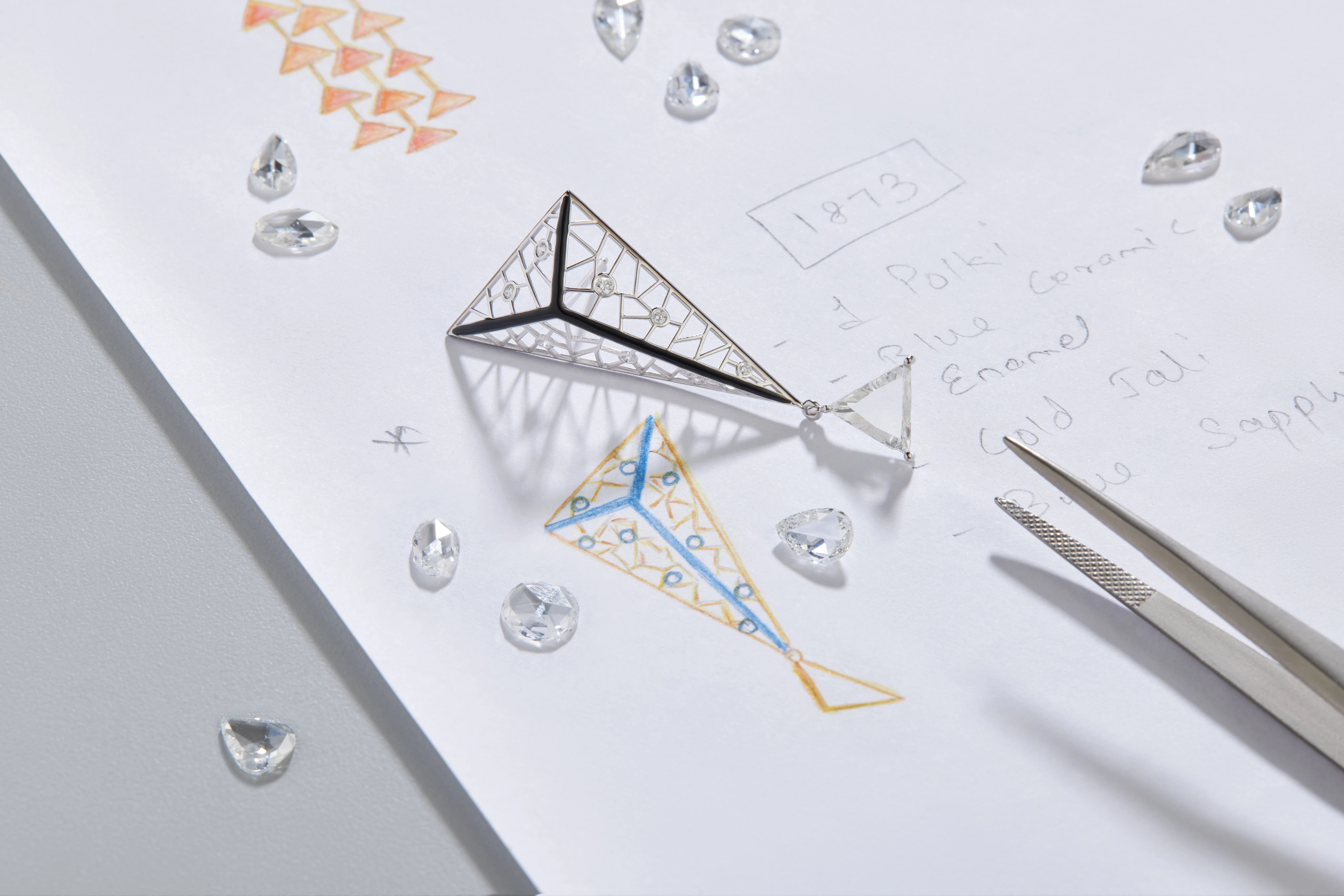 Sneha's jewellery design sketch